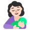 Breast-Feeding- Light Skin Tone emoji on Microsoft